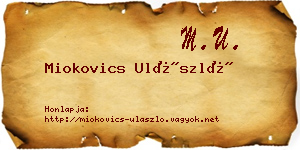 Miokovics Ulászló névjegykártya